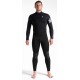 C-Skins Session Mens Chest Zip 4/3mm Black Carbon White