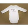 Body Bébé Manche Longue Papylou Mapa Blanc