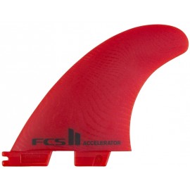 Ailerons FCSII Accelerator Neo Glass Medium Red Tri Fins
