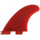 Ailerons FCSII Accelerator Neo Glass Medium Red Tri Fins