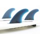 Ailerons FCSII Performer Neo Glass Medium Pacific Tri Fins