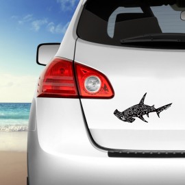 Fenua Factory White Shark Transparent Background Sticker