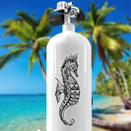 Fenua Factory Seahorse Figurative Transparent Background Sticker