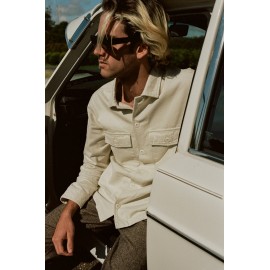 Men's Long Sleeve Shirt RHYTHM Savanna Natural