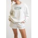 Sweat Femme RHYTHM College Crew Neck Grey