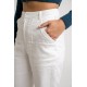 Women's Linen Pants RHYTHM Sofia White