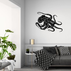 Octopus Metal Wall Decoration S 40cm