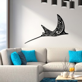 Eagle Ray Metal Wall Decoration S 40cm