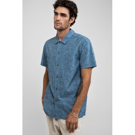 RHYTHM Boulevard Slate Short Sleeve Shirt