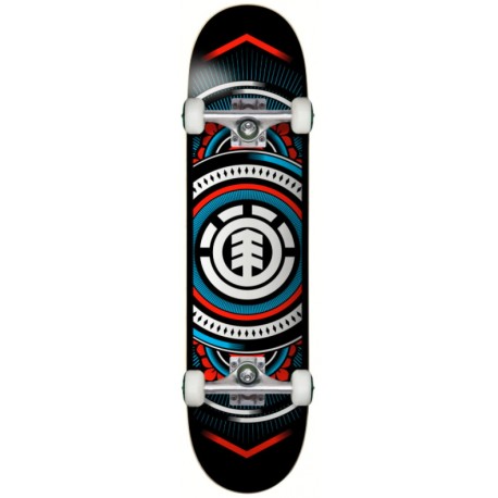 Skate Complet Element Hatched Red Blue 7.75"