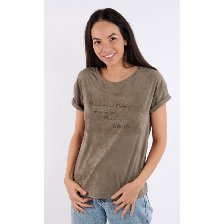 Soft Tee Shirt BANANA MOON Avenue Marzela Khaki