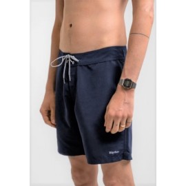 Boardshort RHYTHM Classic Stretch Trunk Worn Navy