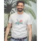 Men's T-Shirt OCEAN PARK Surf Octopus Off White