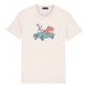 Tee Shirt Homme OCEAN PARK Surf Poulpe Blanc Cassé