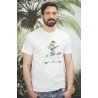 Tee Shirt Homme OCEAN PARK Croco Skate Blanc Cassé
