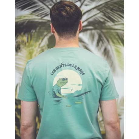 Tee Shirt Homme OCEAN PARK Les Dents De La Mer Vert Menthe