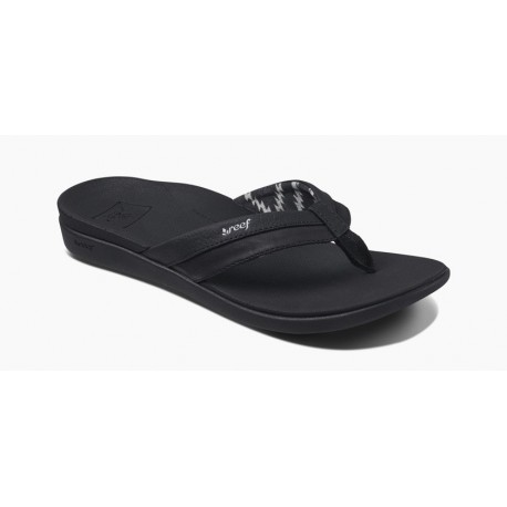 REEF Women's Flip Flop Ortho Coast Black