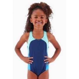 Maillot De Bain Junior une piece TYR Solid Turquoise Blue Navy