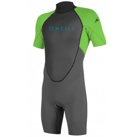 O'Neill Junior Shorty Reactor 2/2mm Graphite Dayglo