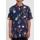 VOLCOM Men's Shirt Cosmic Vaca Blueprint