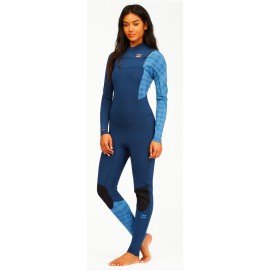 Billabong Synergy Women Wetsuit Front Zip 5/4mm Blue Wave