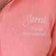 Women's Sherpa Lined Sweatshirt STERED Swallows Pink Terracotta