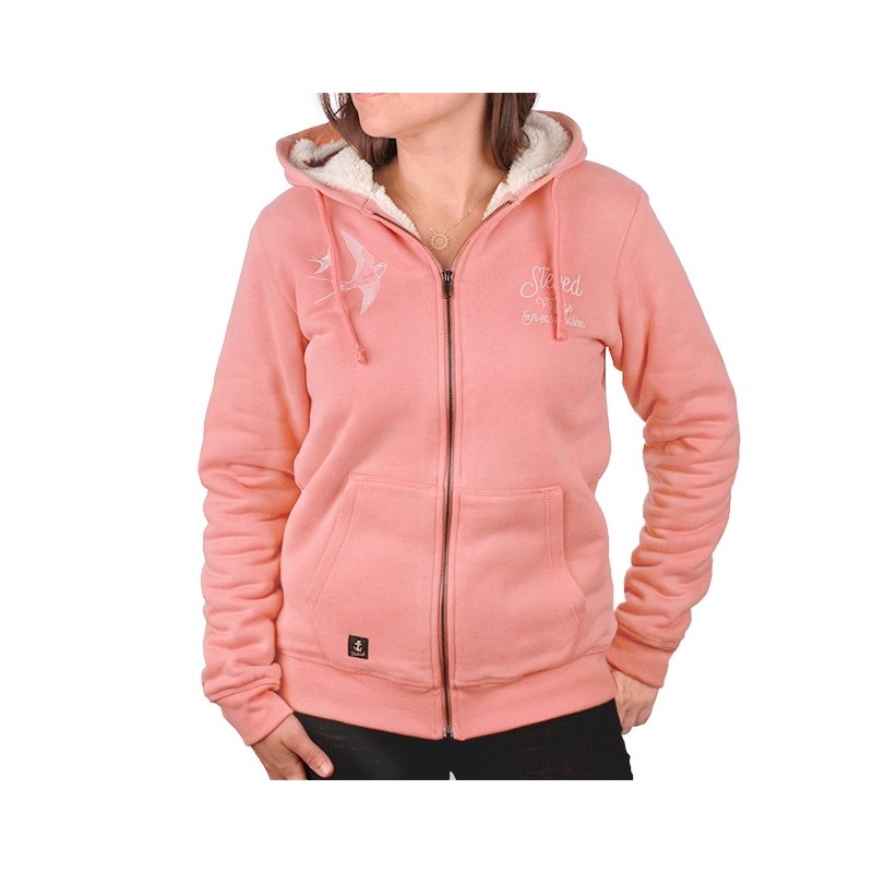 hoodie sherpa femme