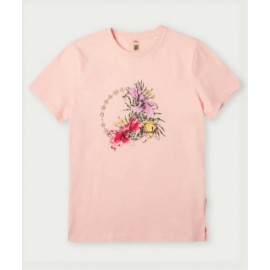 Tee Shirt Junior Girl O'Neill Cali Tropical Peach