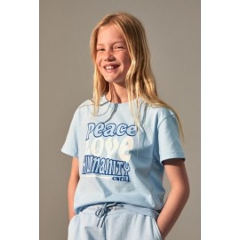 Tee Shirt Junior Girl O'Neill Peace Cerulean