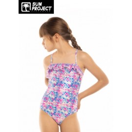 Children's 1-Piece Swimsuit SUN PROJECT Mermaid Blue