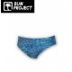 Men's Brief Swimsuit SUN PROJECT Blue Palm Tree