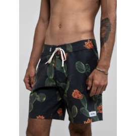 Boardshort RHYTHM Cactus Trunk Black