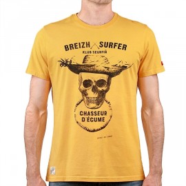 Tee Shirt STERED Breizh Surfer Jaune