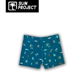 SUN PROJECT Board Children's Swim Boxer Blue