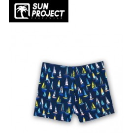 Children's Swim Boxer SUN PROJECT Boat Navy