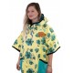 Poncho All-In T Femme Beach Crew Coquelicot Aqua