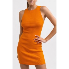 Dress RHYTHM Aries Knit Mini Dress Orange