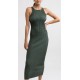 Robe RHYTHM Olina Knit Midi Dress Marine Green