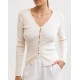 Gilet RHYTHM Long Line Knit Ivory