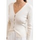 Gilet RHYTHM Long Line Knit Ivory