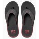 Reef Fanning Sandal Black Silver