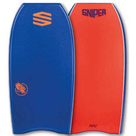 Bodyboard Sniper Shenron PE 42" Dark Blue Fluro Red