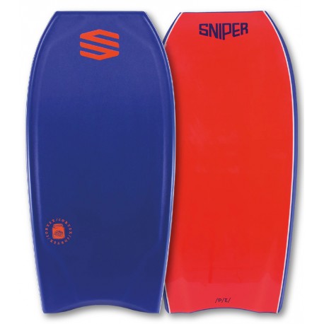 Bodyboard Sniper Cortex PE 42" Dark Blue Fluro Red