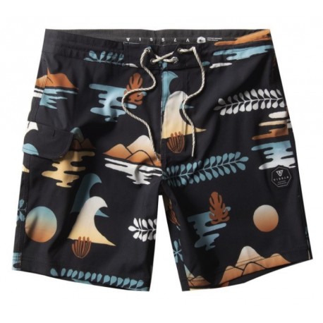 Boardshort Homme VISSLA The Isle 17.5 Ecoastic Black