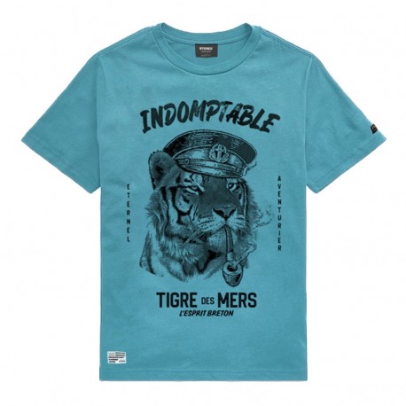 Tee Shirt Enfant Stered Tigre des Mers Lagon