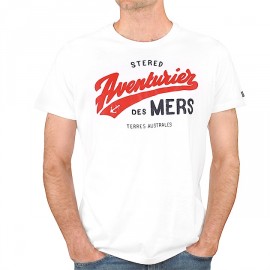 Tee Shirt Homme STERED Aventurier Terres Australes Blanc