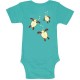 Rooster Baby Bodysuit Turtle Green