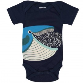 Baby Bodysuit Rooster in Paste Whale Navy