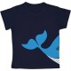 Children's T-Shirt Rooster in Paste Marine Whale