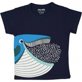 Children's T-Shirt Rooster in Paste Marine Whale